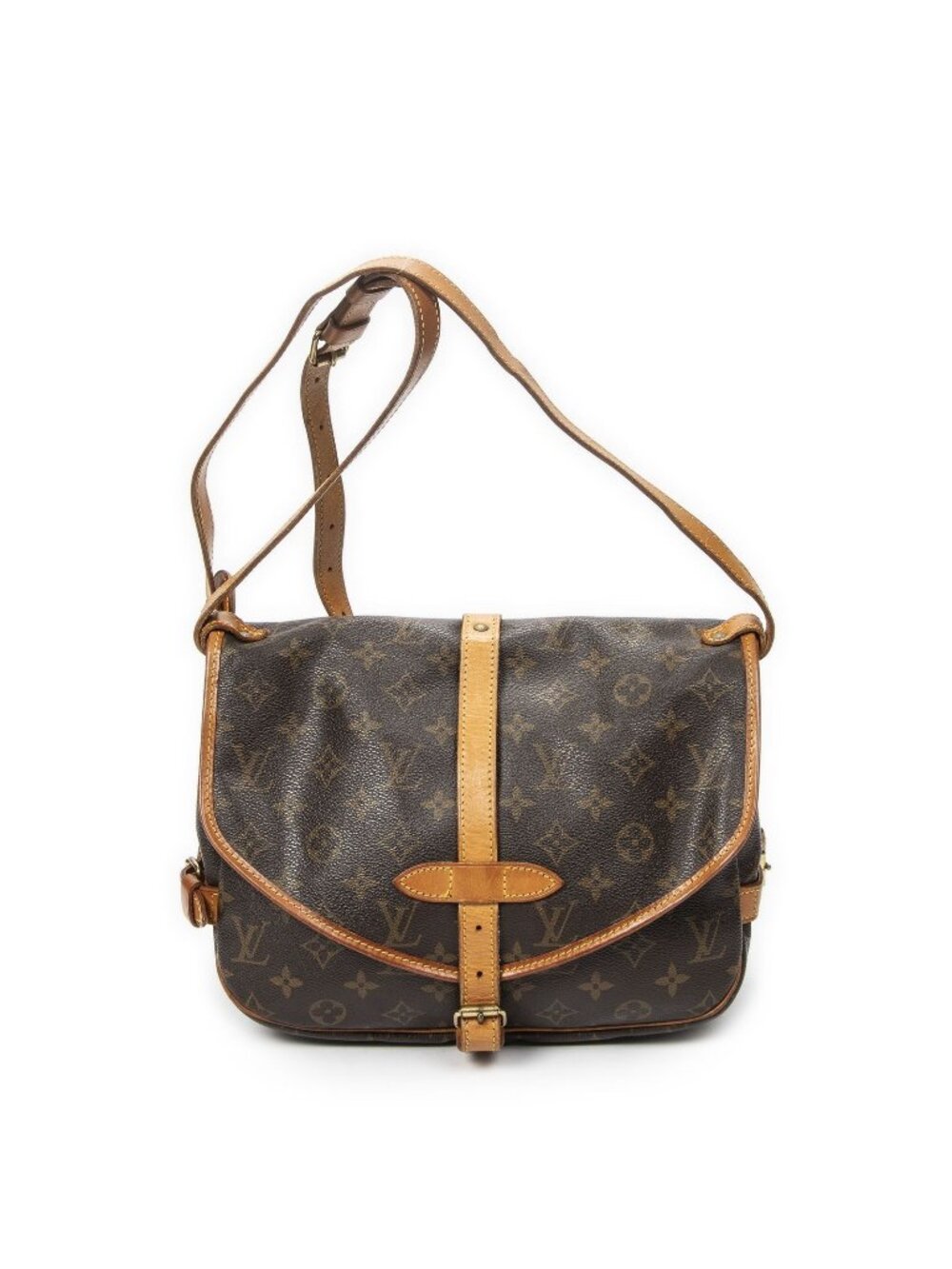 Louis Vuitton Saumur Brown Monogram Canvas Crossbody